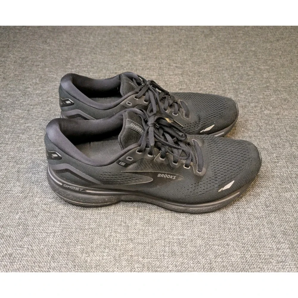 Brooks Ghost 15 Running Shoes Mens 11.5 D Black 1103931D020 Sneakers Low Top